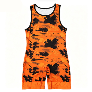 Traje de Lucha Libre Personalizado para Mujer, Transpirable, Elástico, de Spandex y Poliéster, de Una Pieza, para Competencia de Artes Marciales - Product Image 5
