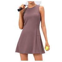 Ensemble de jupe-short de sport pour femmes, léger, deux pièces, avec tissu doux et à séchage rapide pour le tennis, le golf, la gym et la remise en forme