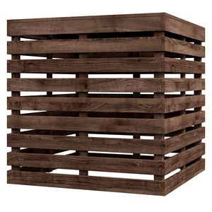 Tavolino da Caffè 2-in-1 in Legno Marrone per Patio con Base per Ombrellone e Vano Portaoggetti - Product Image 1