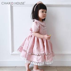 Ropa Infantil Keva, Vestido de Niña con Bordado de Flores Estilo Vintage para Invierno, Navidad y Ocasiones Especiales, Diseño de Cuello Redondo, ODM - Product Image 2