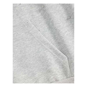 Fabricants de vêtements – Nouveau sweat à capuche unisexe en molleton bouclette avec strass, coupe ample, 100 % coton respirant, idéal pour l'hiver - Product Image 5