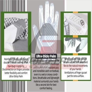 Gants de golf de haute qualité avec logo et couleur personnalisés, broderie de logo OEM, gants d'entraînement de golf de qualité supérieure - Product Image 5