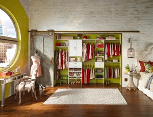 JY Mobilier vietnamien style européen Organisateur de placard pour enfants Armoire murale de chambre à coucher pour la maison Hôtel pour l'appartement - Product Image 5