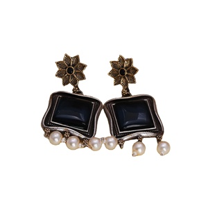 Pendientes de Plata Oxidada y Latón para Mujer, Estilo Bohemio Tribal, Hechos a Mano, Joyería Étnica para Fiesta - Product Image 3