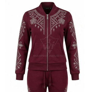 <b>Sparkly</b> <b>Two</b> <b>Piece</b> Tracksuit for Women Rhinestone Breathable Long Sleeve Women Rhinestone Tracksuits Matching <b>Set</b> - Product Image 6