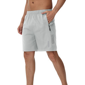 กางเกงขาสั้นผู้ชายคุณภาพสูง ผลิตจากโพลีเอสเตอร์ 95% และสแปนเด็กซ์ 5% เหมาะสำหรับใส่ลำลองช่วงฤดูร้อน ทรงหลวม แห้งเร็ว เหมาะสำหรับออกกำลังกายและฟิตเนส - Product Image 6