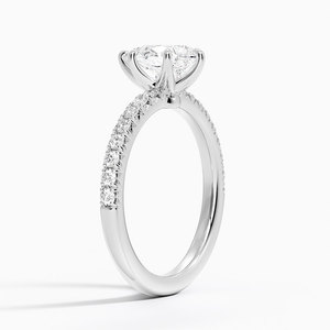 Anillo BOJ 093 con Corte de Pera, Plata 925, Halo de Piedras, Engaste de Garras, Anillo Solitario con Diamante de 2ct, Color D, VVS1, Moissanita, Certificado GRA - Product Image 2