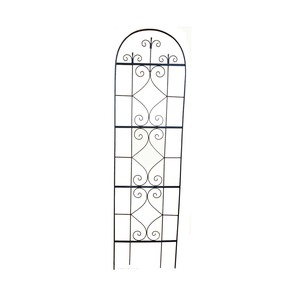 Panneau de treillis en fer noir élégant pour l'aménagement paysager extérieur, balcon et support de plantes pour terrasse - Product Image 6