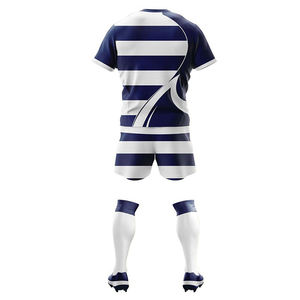 Ensemble d'uniformes de rugby imprimés confortables, respirants et à séchage rapide, avec logo personnalisé, en tissu 100 % polyester sur mesure, 2026 - Product Image 4