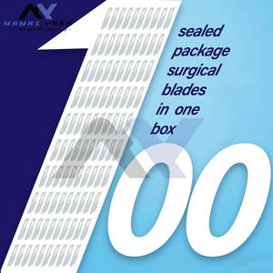 Hojas Quirúrgicas N.° 22 Cuchillas Quirúrgicas Estériles de Acero con Alto Contenido de Carbono para Dermaplaning, Caja con Envoltorio Individual - Product Image 5