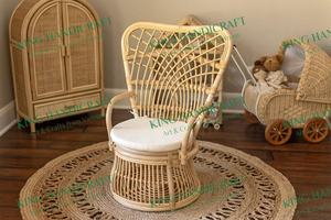 Hot <b>sale</b> of Handmade Eco-Friendly Rattan Kids <b>Chair</b> with Comfortable Backrest Durable Natural Weave <b>for</b> Indoor and Outdoor Use - Product Image 5