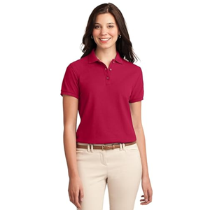 Polo pour femme vert olive uni, mélange de coton, respirant, durable, pour le golf, le tennis, décontracté, bureau, t-shirts pour femmes - Product Image 2
