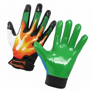 Guantes de Fútbol Americano Personalizados Premium, Palma con Agarre de Silicona Antideslizante, Protección para las Manos, Diseño Sublimado, Ligeros - Product Image 4
