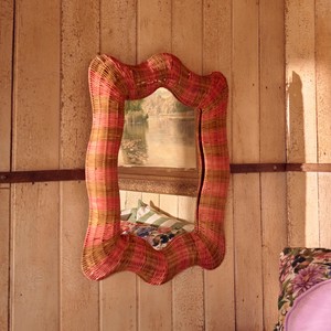Handwoven Rattan Wall <b>Mirror</b> Rustic Boho Scalloped <b>Mirror</b> for Bedroom Living Room Natural Home Decoration made in Vietnam - Product Image 6