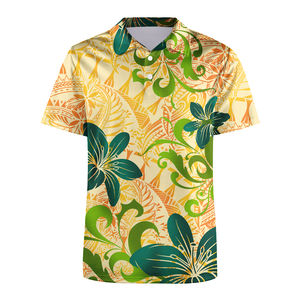 Camisa Polo de Manga Corta para Hombre, Diseño Tribal Polinesio Elei, Botones Sueltos, Moda Casual, Transpirable, a Buen Precio, Gran Venta - Product Image 5
