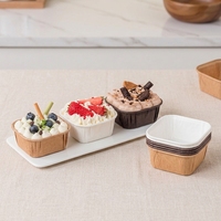 Emballages en papier jetables écologiques pour cupcakes, produits en papier alimentaire pour la boulangerie