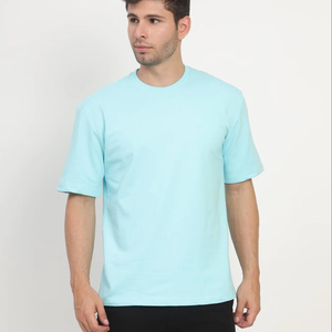 เสื้อยืดผู้ชายผ้าฝ้ายพิมพ์ลาย 100% สีดำทรงโอเวอร์ไซส์ แขนสั้น คอกลม คุณภาพสูง สไตล์ฮิปฮอป  แบบเรียบๆ ไม่มีลาย - Product Image 1