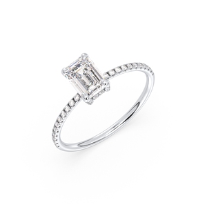 Bague de fiançailles REYES en diamant de laboratoire HPHT CVD certifié IGI, or massif 14 carats, cadeau d'anniversaire pour femme - Product Image 2