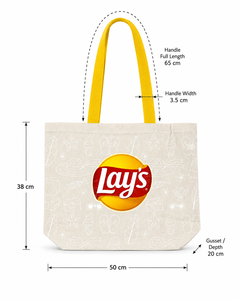 Grand sac fourre-tout en coton à soufflets 220 GSM, naturel, avec logo personnalisé, réutilisable, promotionnel, pour le shopping, vente en gros, fabricant OEM, exportateur - Product Image 2