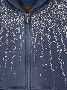 Sudaderas con Pedrería Estilo Bling para Hombre, Venta al Por Mayor, Color Personalizado, Cómodas y Transpirables, Sudadera con Cierre para Moda Urbana - Product Image 4