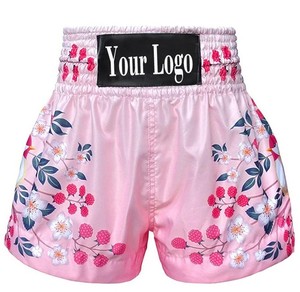 Shorts de boxe Muay Thai imprimés sur mesure, légers, à séchage rapide, couleurs dégradées, satin/polyester/coton - Product Image 6