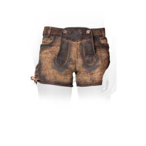 Pantalones Lederhosen de Cuero de Cabra de Alta Calidad para Oktoberfest, Pantalones Tradicionales Kniebund, Ropa Alemana - Product Image 1