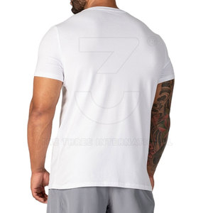 Lifestyle <b>Men</b> Gym T Shirts Short Sleeves With Soft <b>Stretch</b> Fabric For Sports Training And Casual Fitness Wear - Product Image 3