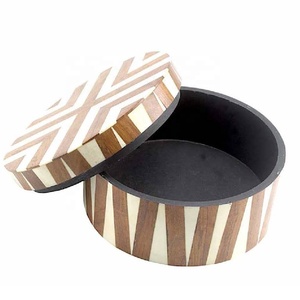 High Quality Bone Inlay and Wood Handcrafted <b>Trinket</b> <b>Box</b> Bone Inlay Jewelry <b>Box</b> Bone Decorative Storage <b>Box</b> in Wholesale Price - Product Image 2
