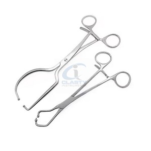 Pinzas de Bloqueo de Placas con Punta de Bola de Medio Anillo de Acero Inoxidable, Instrumento Quirúrgico Ortopédico Reutilizable para Sujeción Ósea y Fijación de Fracturas - Product Image 6