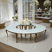 Meubles de restaurant modernes en acier inoxydable, ensemble table et chaises - Durables et imperméables, usage commercial