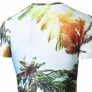 Camiseta casual para hombre con sublimación, tacto suave, ropa de playa, fabricante de camisetas para hombre, ropa urbana, servicio OEM, diseño ODM - Product Image 3