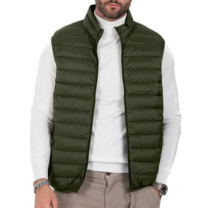 Men’s Full Zip Quilted Puffer Vest Winter Jacket Lightweight Warm Insulated Sleeveless <b>Coat</b> for Daily Wear Outdoor Sports and Co - Product Image 1