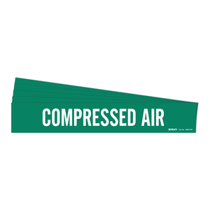 Marqueur de tuyau d'air comprimé flexible Brady pour l'identification des tuyaux industriels - Product Image 1