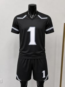 Maillots de football américain personnalisés OEM, uniformes d'équipe respirants en maille, shorts imprimés avec nom et numéro personnalisés, fabricant de vêtements de sport - Product Image 2