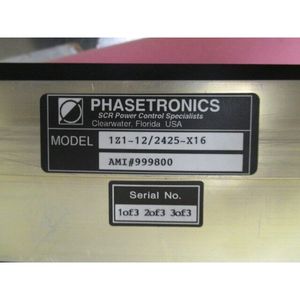 2 Phasetronics 1Z1-12/2425-X16 SCR power control - อุปกรณ์และอะไหล่เซมิคอนดักเตอร์ระดับโลกที่เชื่อถือได้ - Product Image 5
