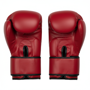 Guantes de Boxeo de Cuero Sintético Transpirables y Ligeros, Guantes de Entrenamiento con Correa de Muñeca Ajustable, Talla 10oz-14oz - Product Image 1