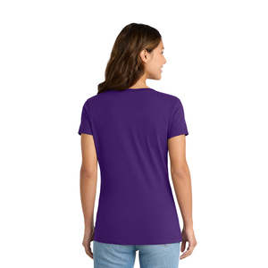 T-shirt Premium pour Femme Col en V en Mélange de Coton Doux Manches Courtes Vêtements Décontractés Fabricant Grossiste Fournisseur d'Habillement Usine - Product Image 2
