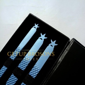 Ensemble de pinces à cils en acier inoxydable Blue Star avec découpe, outil de précision, emballage en boîte - Product Image 2