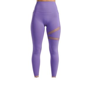 Leggings de Yoga Personalizados para Mujer, Cintura Alta, con Paneles de Malla, Transpirables, para Gimnasio, Entrenamiento, Fitness, OEM, ODM, Venta al Por Mayor - Product Image 5