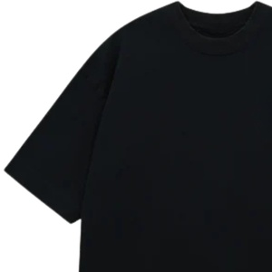 Men Oversized Black T Shirt Short Sleeve Crew Neck Cotton Casual Streetwear Top <b>Small</b> <b>Chest</b> Logo Print Summer Tee - Product Image 3