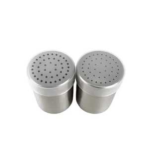 Modern Black White Glass <b>Salt</b> Pepper Shakers Set Stainless Steel Lid Leak Proof Dishwasher Safe Food Grade Spice Dispenser - Product Image 3