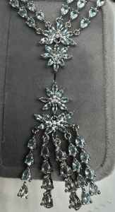 Pendientes de aguamarina con diseño floral, piedras preciosas naturales, pendientes colgantes de plata de ley, joyería de lujo para mujer - Product Image 3