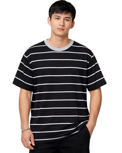 Camiseta Personalizada para Hombre, Lisa, Negra o Blanca, 100% Algodón, Cuello Redondo, Manga Corta, Corte Regular, Casual, Ecológica, Verano, OEM, 300g - Product Image 1