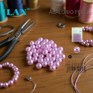 Perle di ilan da 6 mm, 20 g per la creazione di gioielli - Product Image 3