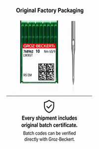 Groz-Beckert 768962 10 Nm 65 9 Sewing <b>Machine</b> Needle <b>Binding</b> <b>Machine</b> Needle for Hand Sewing - Product Image 2