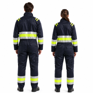 Overol de Trabajo Reflectante de Alta Visibilidad Personalizado, Traje de Seguridad Resistente a las Llamas, Ropa de Trabajo Protectora Industrial para Hombres y Mujeres - Product Image 2