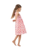 T-shirt décontracté d'été pour filles, en jersey, jaune et bleu, imprimé floral et papillons, manches longues, col rond, 100 % coton, écologique, élastique