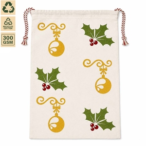300 GSM Non Laminated Cotton <b>Canvas</b> <b>Drawstring</b> Gift <b>Bag</b> Gift Packaging 53x78 cm Flat Custom Logo Wholesale OEM Model SS195 - Product Image 2