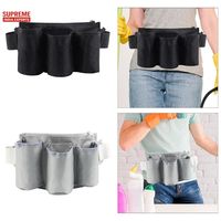 Multi bolsillo Color sólido negro restaurante limpieza herramienta cintura cinturón bolsa organizador para Chefs almacenamiento ajustable