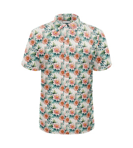 Polo de Golf Floral Tropical de Alta Calidad para Hombre, Camisa de Manga Corta con Botones, Ropa Transpirable para Golf y Estilo Resort de Verano - Product Image 4